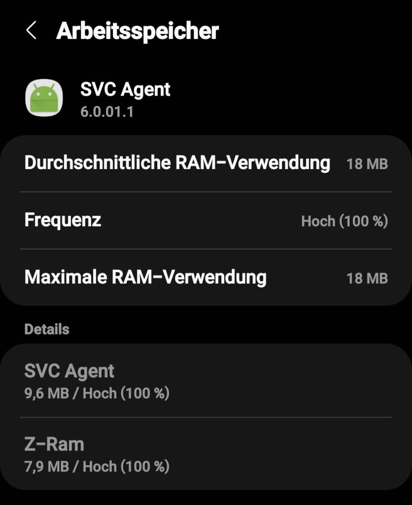 How to remove svc agent android