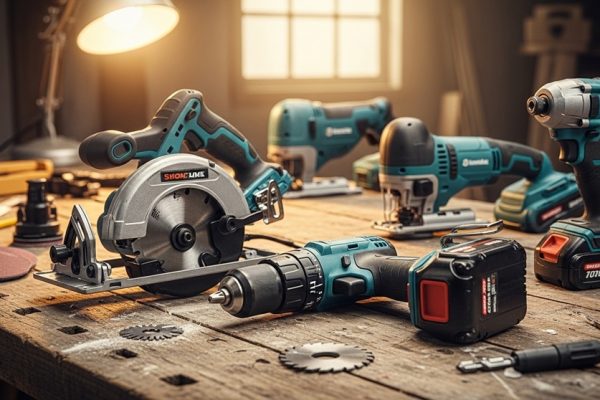 Person using cordless drill tools for DIY home repair project