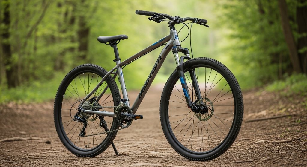 Entry-level mountain bike with front suspension in 2026